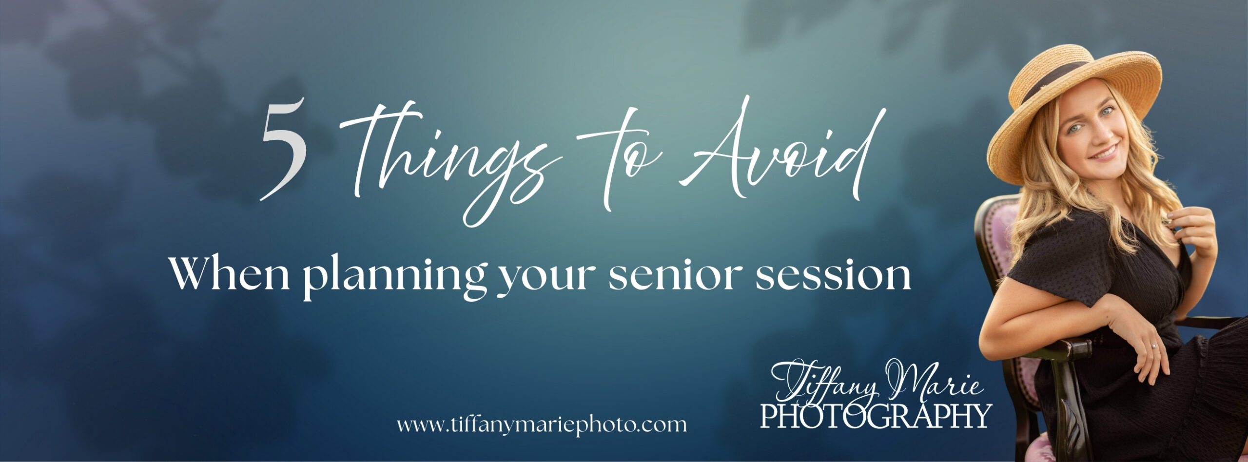 5 things to avoid when planning your senior session. 